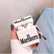 کاور ایرپاد سیگار مارلبرو سفید(marlboro cigarett) با آویز airpod cover 1,2