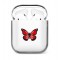 کاور ایرپاد طرح پروانه قرمز ژله ای Airpod cover 1-2-3-pro-pro2