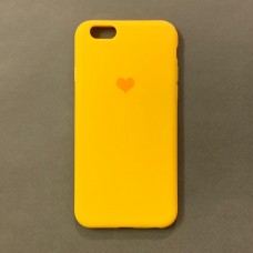 قاب ژله ای قلبی زرد yellow heart jelly case apple iphone 6p-6sp-7-8-7p-8p-x-xs-xr-xsmax