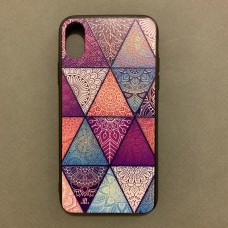 قاب لوزی طرحدار رنگی Colorful design rhombus case apple iphone x-xs-xsmax