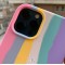 قاب،بند ساعت و کاور ایرپاد سیلیکون زیربسته رنگین کمانی Apple iphone 11pro-11promax