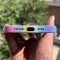 قاب سیلیکون رنگین کمانی صورتی با محافظ لنز Apple iphhone 11pro