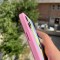 قاب سیلیکون رنگین کمانی صورتی با محافظ لنز Apple iphhone 11pro