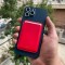 قاب چرمی اورجینال به همراه جاکارتی Magsafe مگ سیف Apple iphone 12-12pro