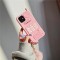 قاب Pink Phone باربی به همراه آویز Apple iphone 7-8-se2020-7p-8p-x-xs-xsmax-11-11pro-11promax-12-12pro-12promax