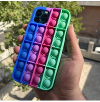 قاب رنگین کمانی ضد استرس طرح (3) Apple iphone 7p-8p-xr-xsmax-11pro
