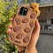 قاب خرس شکلاتی به همراه بند و آویز ست Apple iphone 12-12pro
