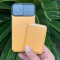 قاب چرمی محافظ لنزدار کشویی به همراه جاکارتی مگ سیف HDD(اورجینال) Apple iphone 12-12pro