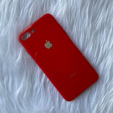 قاب طرح بدنه اصلی پشت گلس قرمز دور ژله ای Apple iphone 7p-8p