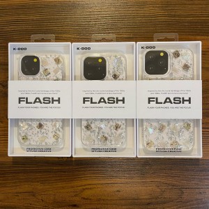 قاب K-doo flash seashell silver صدفی Apple iphone 13-13pro-13promax