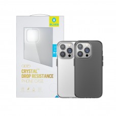 قاب کریستالی پشت طلقی دکمه فلزی BLUEO بلو Crystal Apple iphone 14-14plus-14pro-14promax