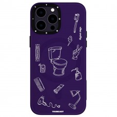قاب YOUNGKIT یانگکیت Purple Playting MagSafe Series Apple iphone 12promax-13-13pro-13promax-14-14pro-14promax