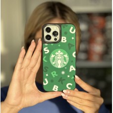 قاب StarBucks استار باکس سه بعدی سبز Apple iphone 7-8-se2020-se3-7p-8p-x-xs-xsmax-11-11pro-11promax-13pro-13promax