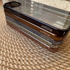 قاب Mutural موتورال پشت شفاف دور رنگی 14promax Apple iphone