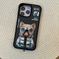 قاب Nimmy Cool & Cute Series مشکی سگ Apple iphone 13-14-14pro-14promax-15-15pro-15promax