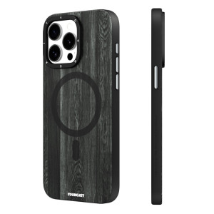 قاب YOUNGKIT یانگکیت Brown Wooden Texture Magsafe Series Apple iphone 14pro