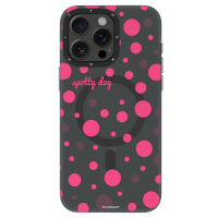 قاب YOUNGKIT یانگکیت Black Polka Dots Magsafe Series Apple iphone 13-13pro-13promax-14-14pro-14promax-15-15pro