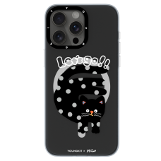 قاب YOUNGKIT یانگکیت Black Polka Dot Cat Magsafe Series Apple iphone 13-13pro-13promax-14-14pro-14promax-15-15pro-15promax