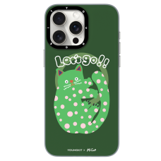 قاب YOUNGKIT یانگکیت Green Polka Dot Cat Magsafe Series Apple iphone 13-13pro-13promax-14-14pro-14promax-15-15pro-15promax