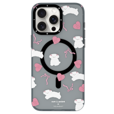 قاب YOUNGKIT یانگکیت Gray Dogs Cat&Point Sweet Atmosphere Magsafe Series Apple iphone 14pro-14promax-15pro-15promax