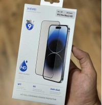 گلس فول با توری ضد گرد و غبار X-level Full Glass ا Apple iphone 14promax-15plus-15pro-15promax