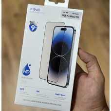 گلس فول با توری ضد گرد و غبار X-level Full Glass ا Apple iphone 14promax-15plus-15pro-15promax