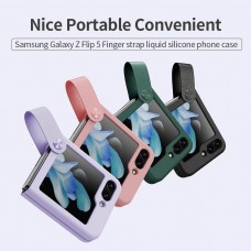 قاب Samsung phone Z Flip5 Nillkin Flex Flip Finger Strap Liquid Silicone Series نیلکین