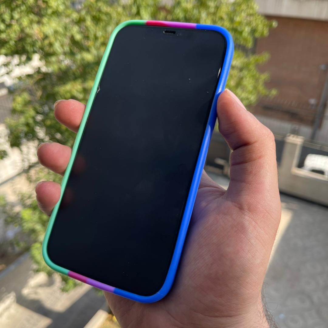 قاب رنگین کمانی ضد استرس طرح (3) Apple iphone 11pro