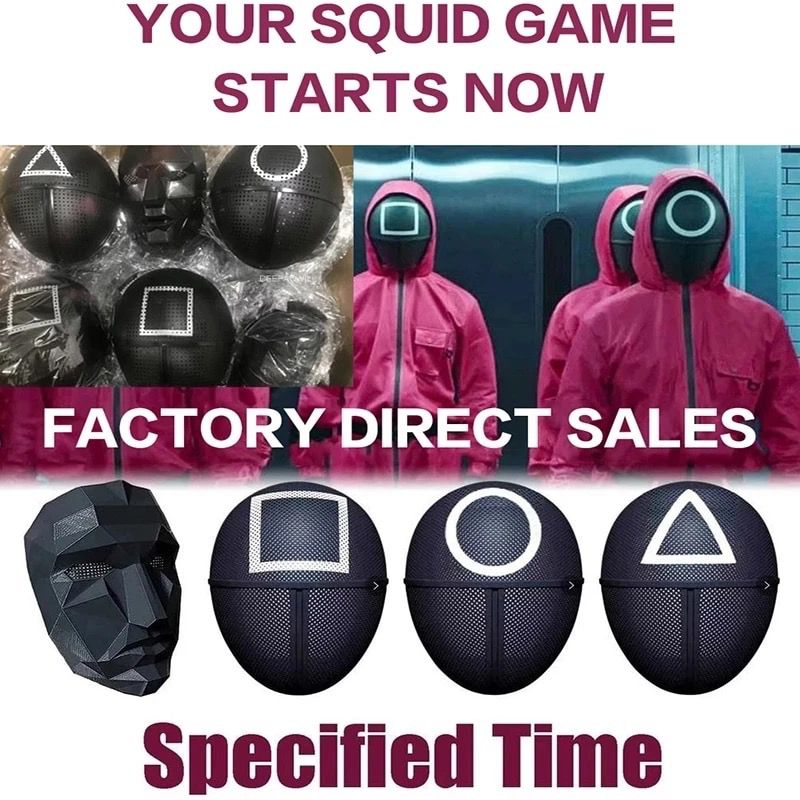 ماسک های بازی اسکویید گیم Squid Game Mask