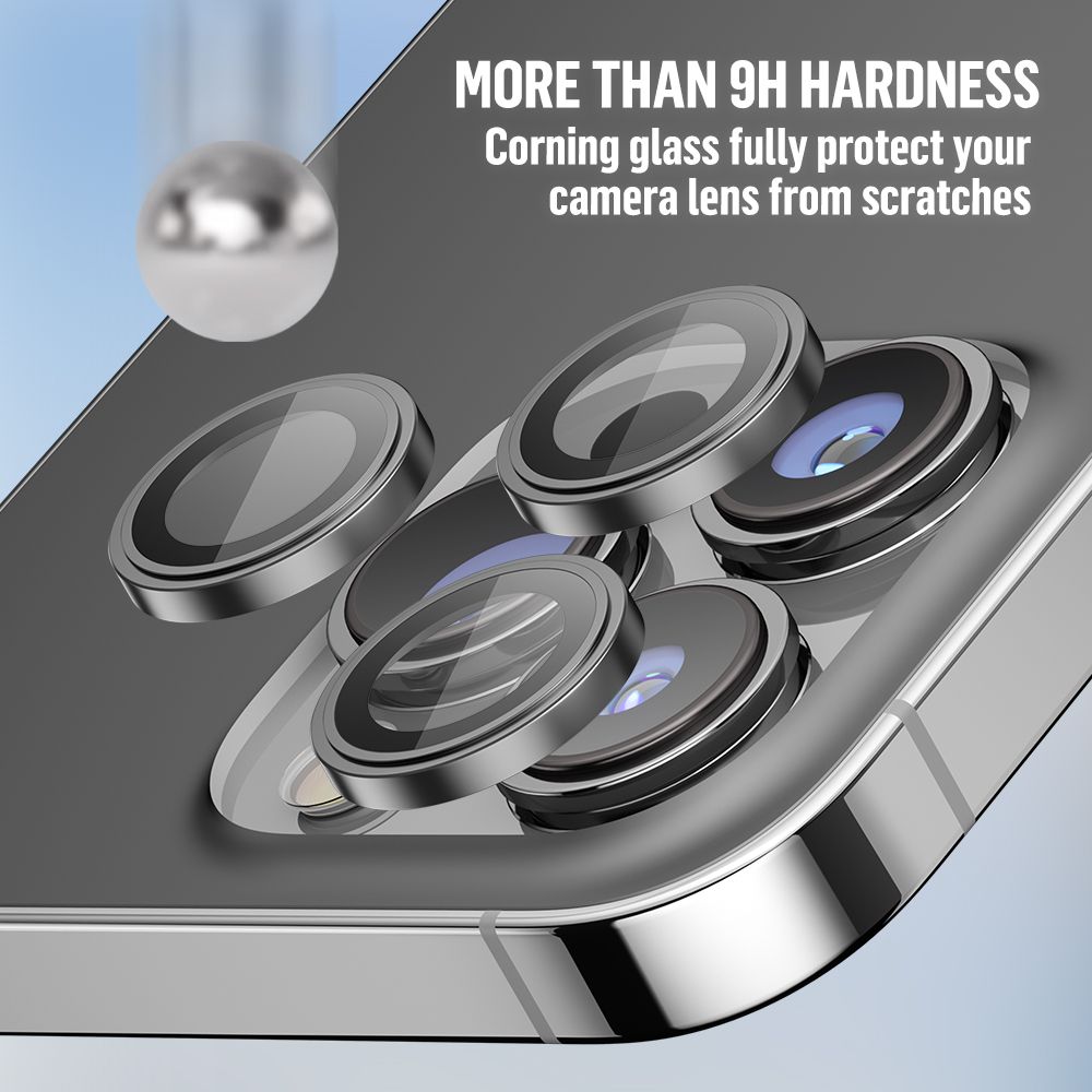رینگ محافظ لنز آیفون Apple iphone 14pro-14promax ا BLUEO Metal Frame Lens Protector Glass
