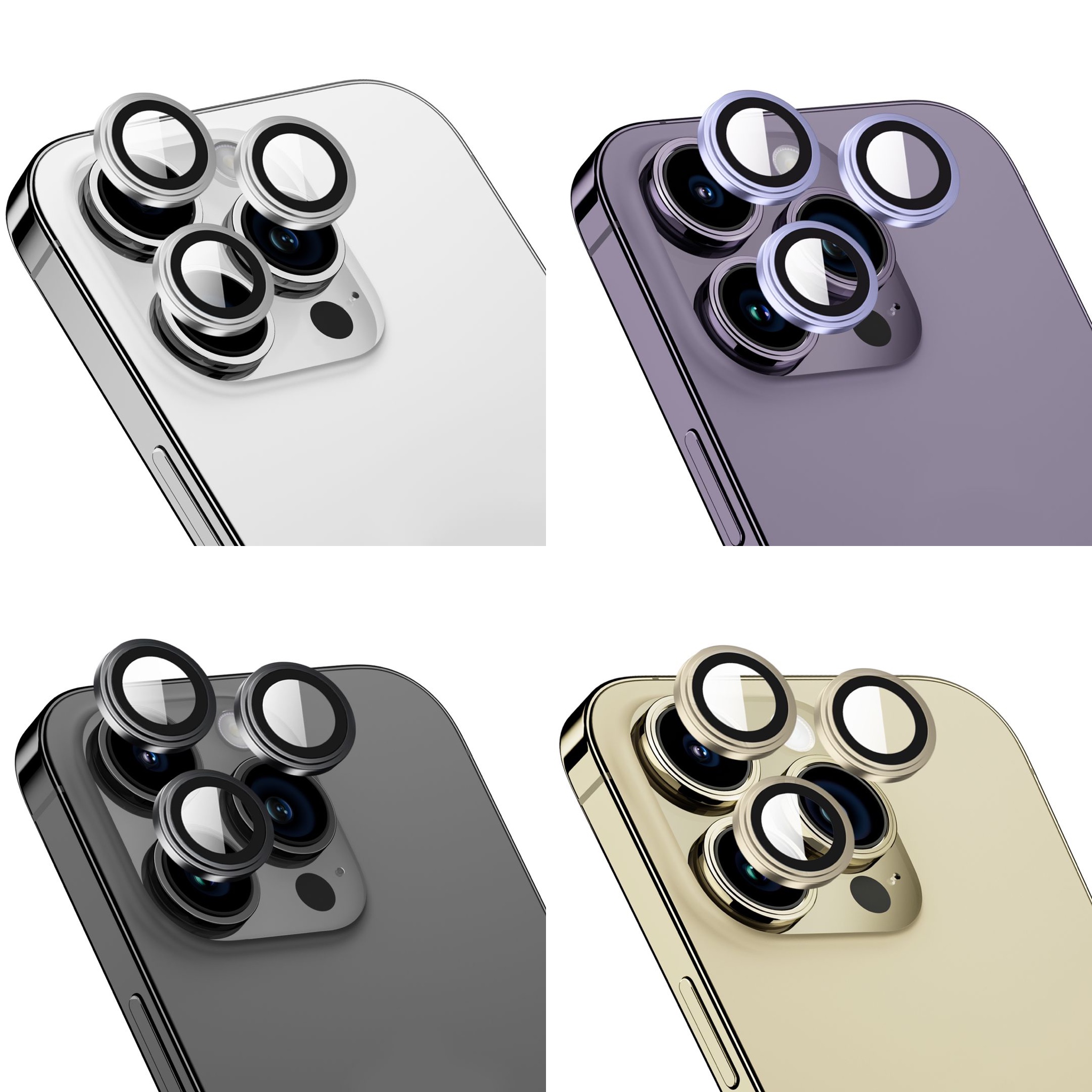 رینگ محافظ لنز آیفون Apple iphone 14-14plus  ا BLUEO Metal Frame Lens Protector Glass