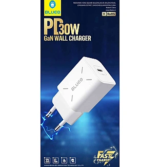 آداپتور Blueo بلو تایپ سی Adaptor Gan Wall Charger PD30W