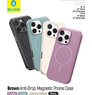 قاب بلو Blueo Brown Anti-Drop Magnetic Case Iphone با مگ سیف