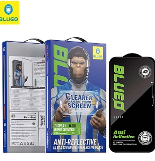 گلس ، محافظ صفحه بلو شفاف ضد انعکاس نور Blueo Ultra Clear AR Anti-Reflective HD Glass Iphone