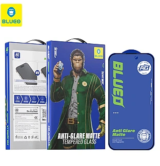 گلس ، محافظ صفحه بلو مات Blueo Full Cover Anti Glare Matte Glass Anti Static Iphone