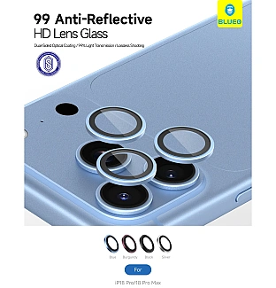 رینگ محافظ لنز بلو تیتانیوم ضد انعکاس نور Blueo 99Anti-Reflective PVD Titanium Alloy Lens Glass Iphone 15 & 16 & 17 & 18 Series