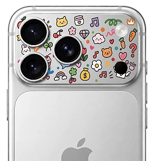 محافظ دور لنز طرح Colorful بلو Blueo Invisible Shock-Resistant Lens Protection