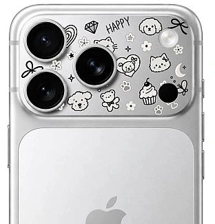 محافظ دور لنز طرح Happy بلو Blueo Invisible Shock-Resistant Lens Protection