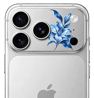 محافظ دور لنز طرح لیلیوم آبی Blue Lilium بلو Blueo Invisible Shock-Resistant Lens Protection