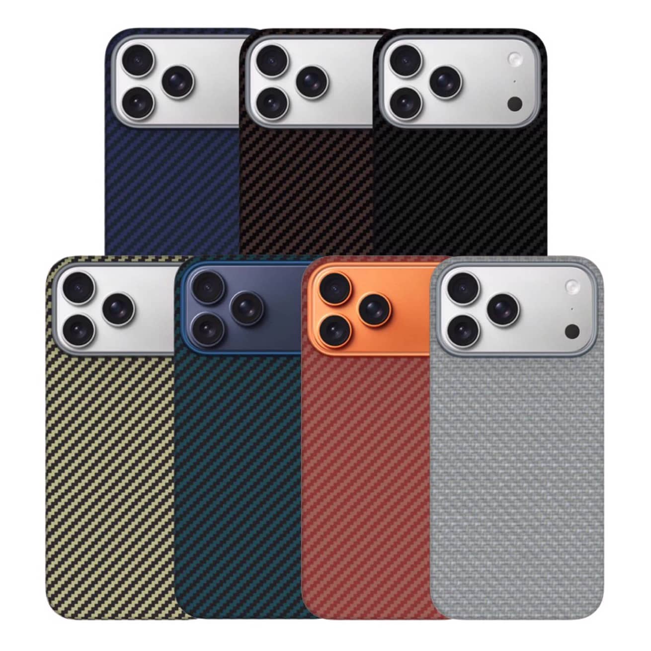 قاب Kzdoo کی زد دو Kevlar کولار For Iphone