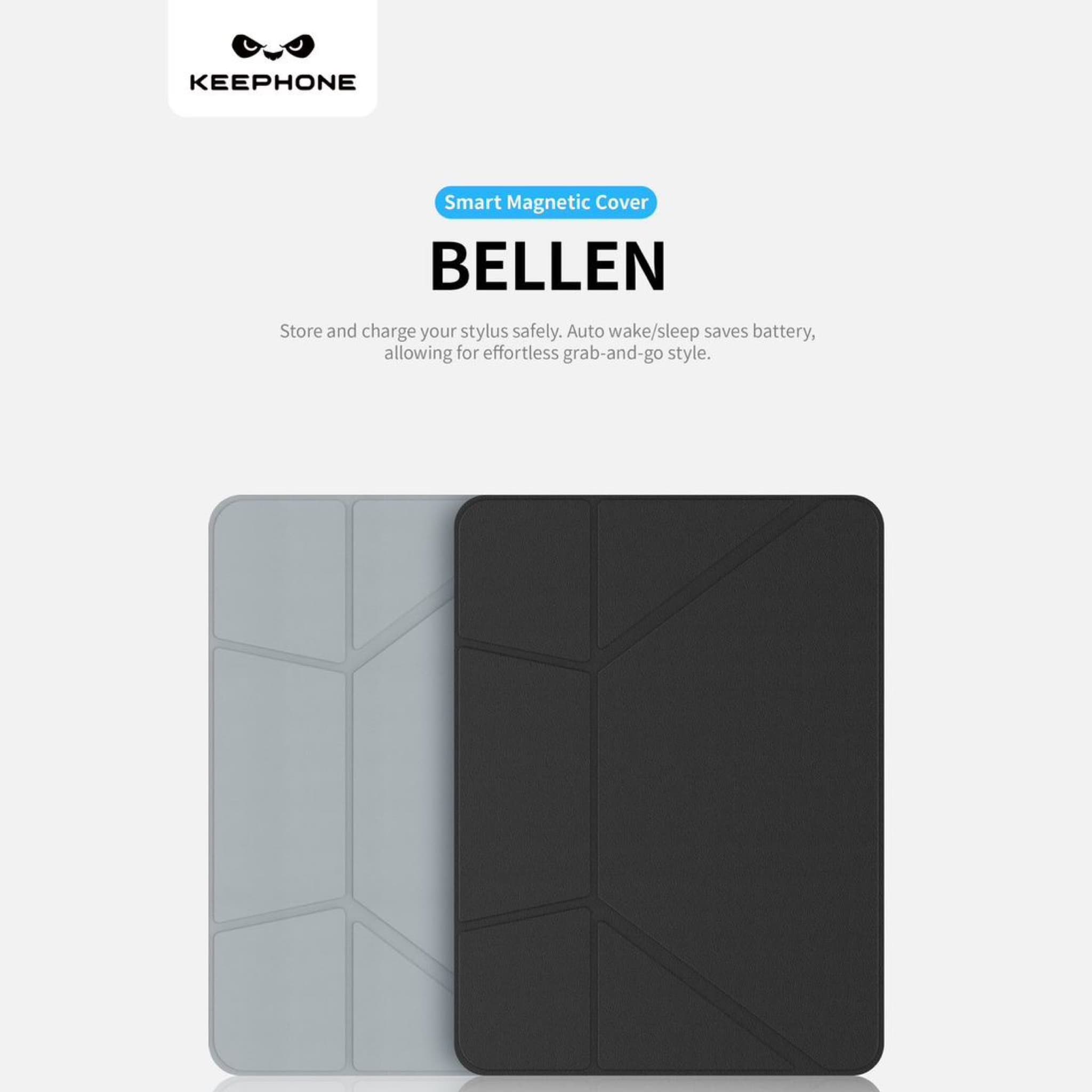 قاب آیپد کی فون Keephone Bellen 5Viewing Modes Anti-scratch Eco-Leather