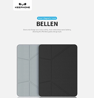 قاب آیپد کی فون Keephone Bellen 5Viewing Modes Anti-Scratch Eco-Leather