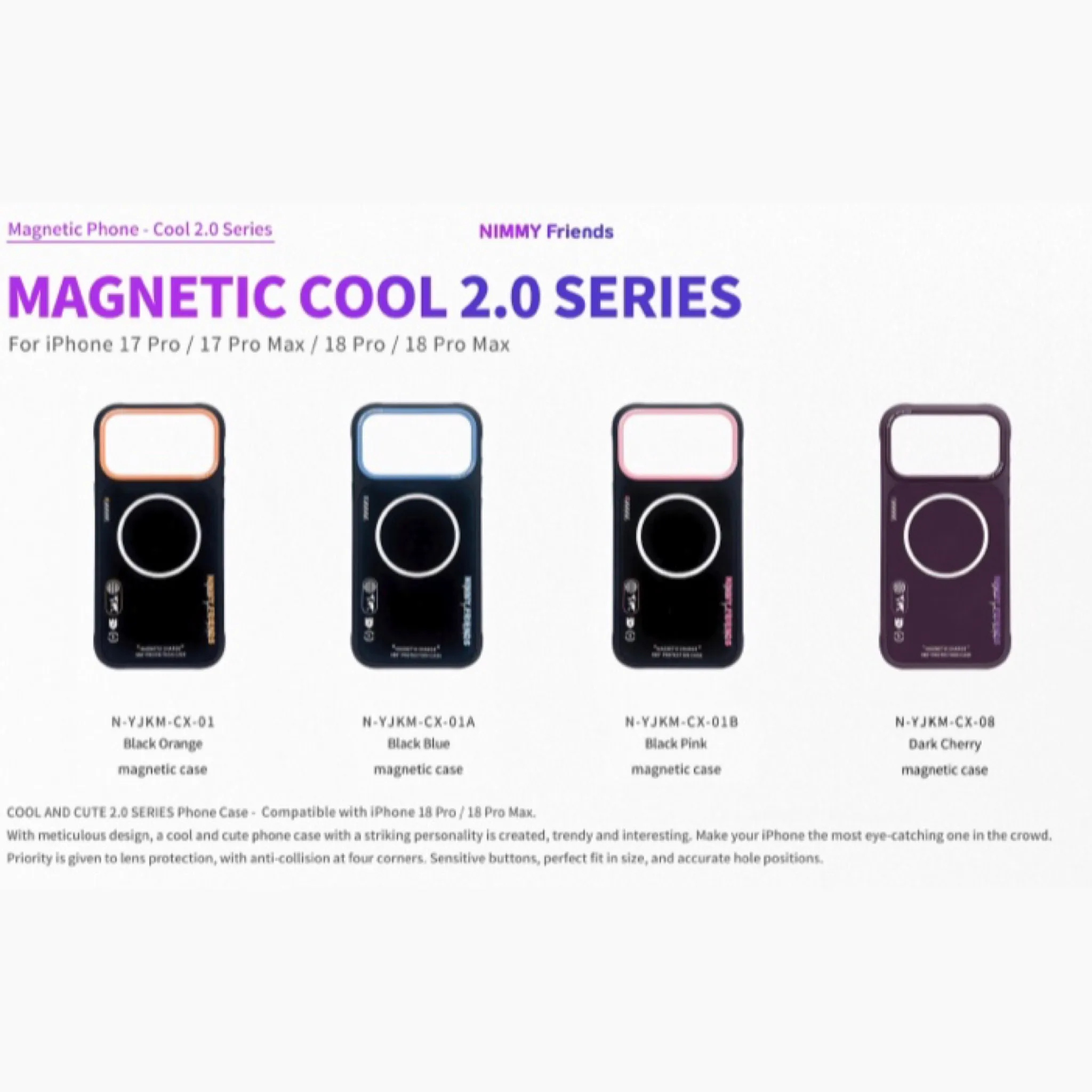قاب نیمی Nimmy Cool & Cute Case Magnetic Series 2 سری 17 & 18