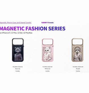 قاب و استند جاکارتی دار نیمی Nimmy Fashion Cute Pet Case With Magnetic Stand سری 17