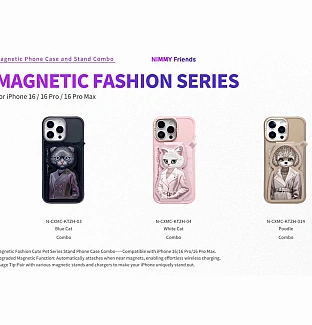 قاب و استند جاکارتی دار نیمی Nimmy Fashion Cute Pet Case With Magnetic Stand