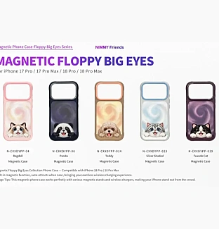 قاب نیمی Nimmy Magnetic Floppy Big Eyes Series آیفون سری 17 & 18
