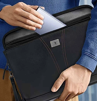 کیف دستی چرمی لپ تاپ پولو Polo