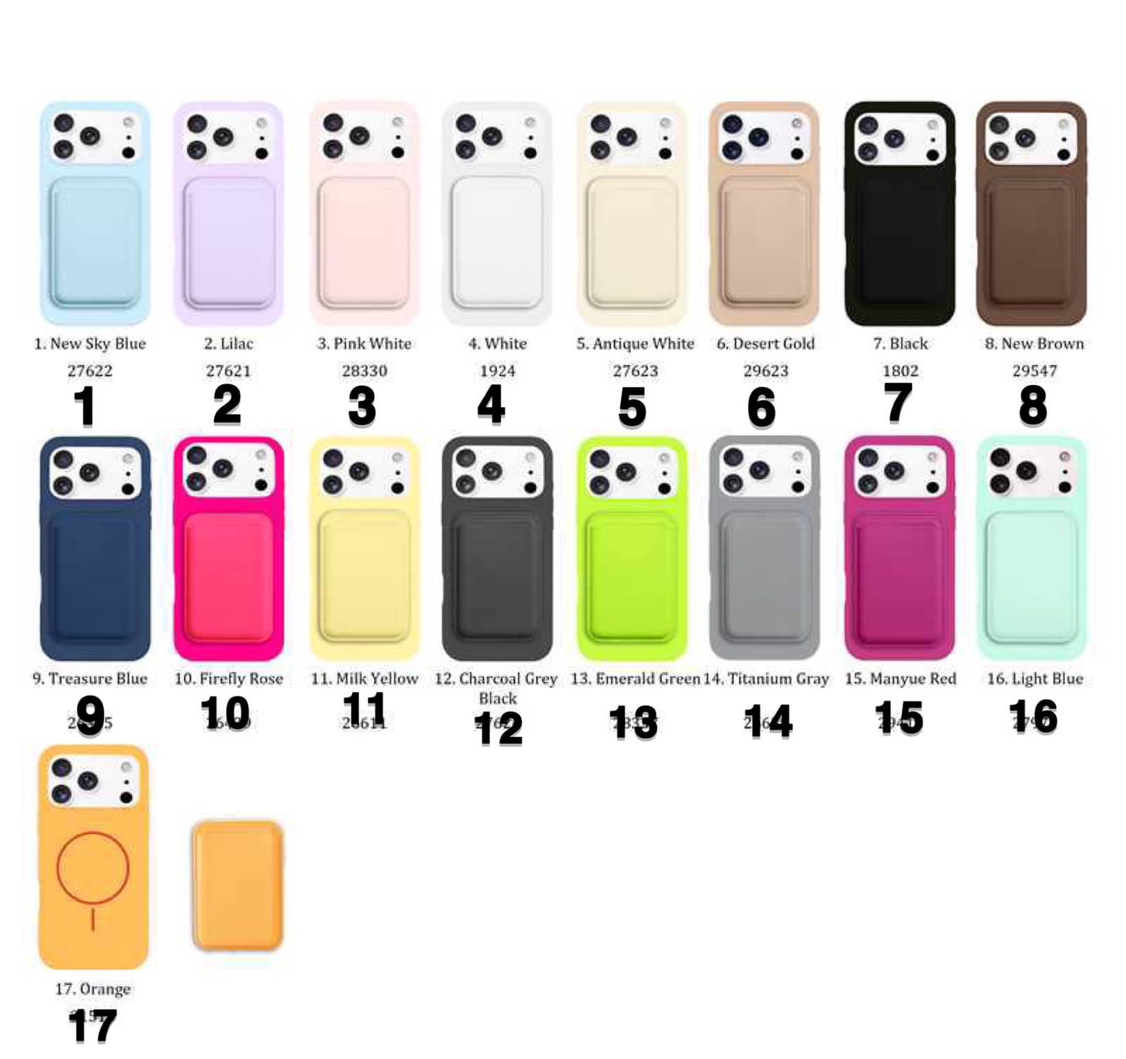 قاب سیلیکونی با ولت مگ سیف آیفون Silicone With Wallet Magsafe Iphone