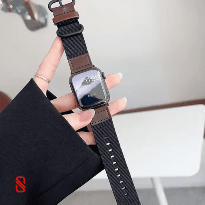 بند اپل واچ Leather & Nylon چرم و نایلون