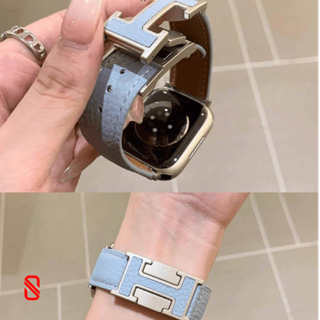 بند اپل واچ چرم قفل هرمس Hermes